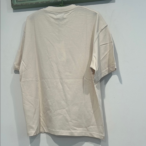 Active after coffee aac Cream Short Sleeve Soft Cotton Casual graphic Tee small - Picture 6 of 6